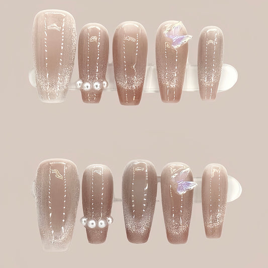 Misty Shores Reusable Press-On Nails