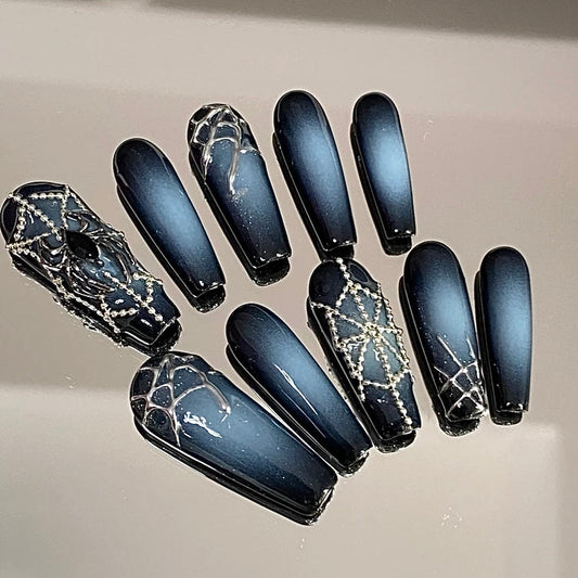 Spider Web Lace Press-On Nails